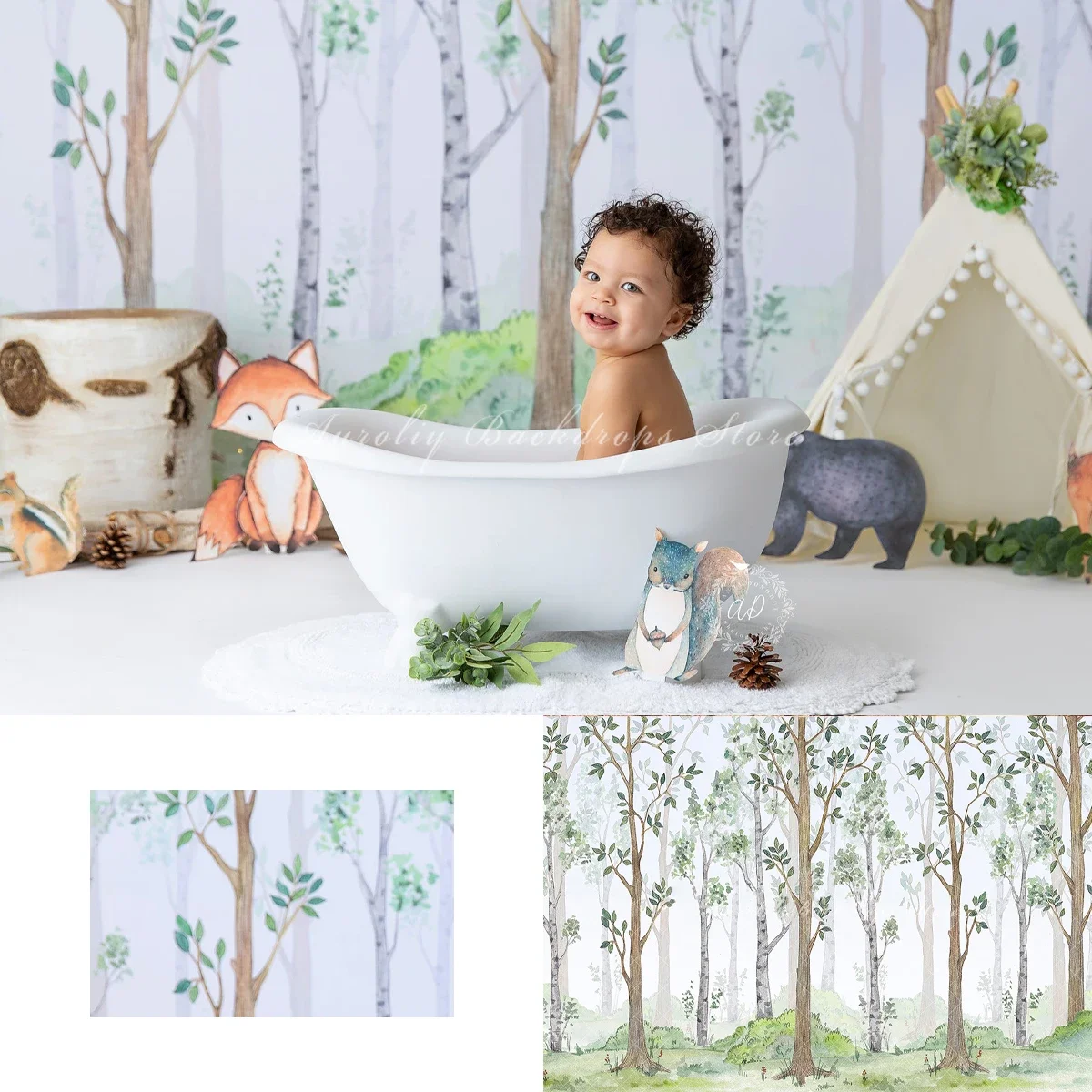 Tree Woodland Backgrounds Cake Smash Kids Adult Photography Props Child Baby Decors Spring Forest Animals Photo Backdrops
Tree Woodland Backgrounds Cake Smash Kids Adult Photography Props Child Baby Decors Spring Forest Animals Photo Backdrops