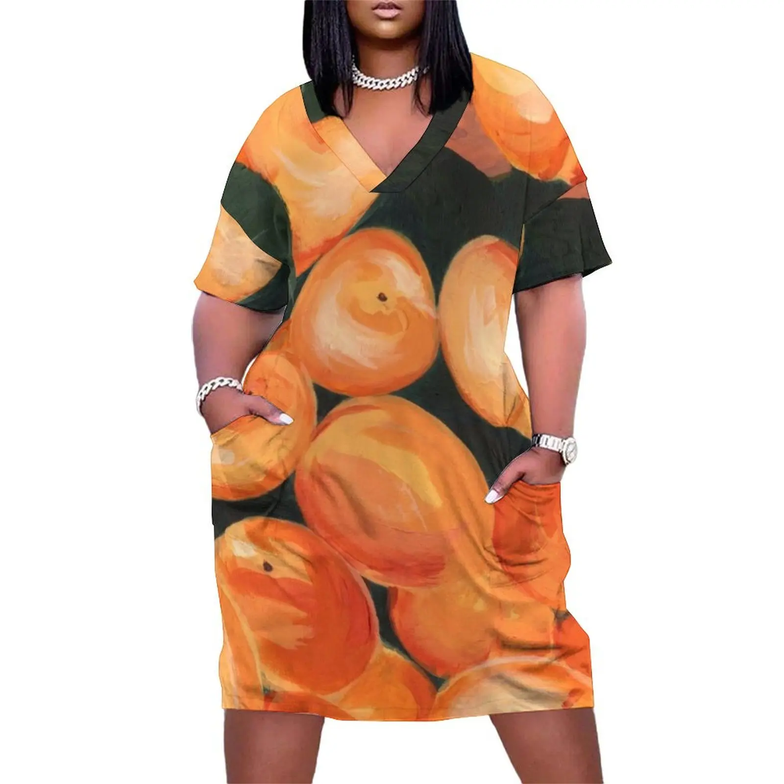 Peaches Loose Pocket Dress elegant chic wedding evening dresses loose summer dress Women's dresses long dress women
Peaches Loose Pocket Dress elegant chic wedding evening dresses loose summer dress Women's dresses long dress women