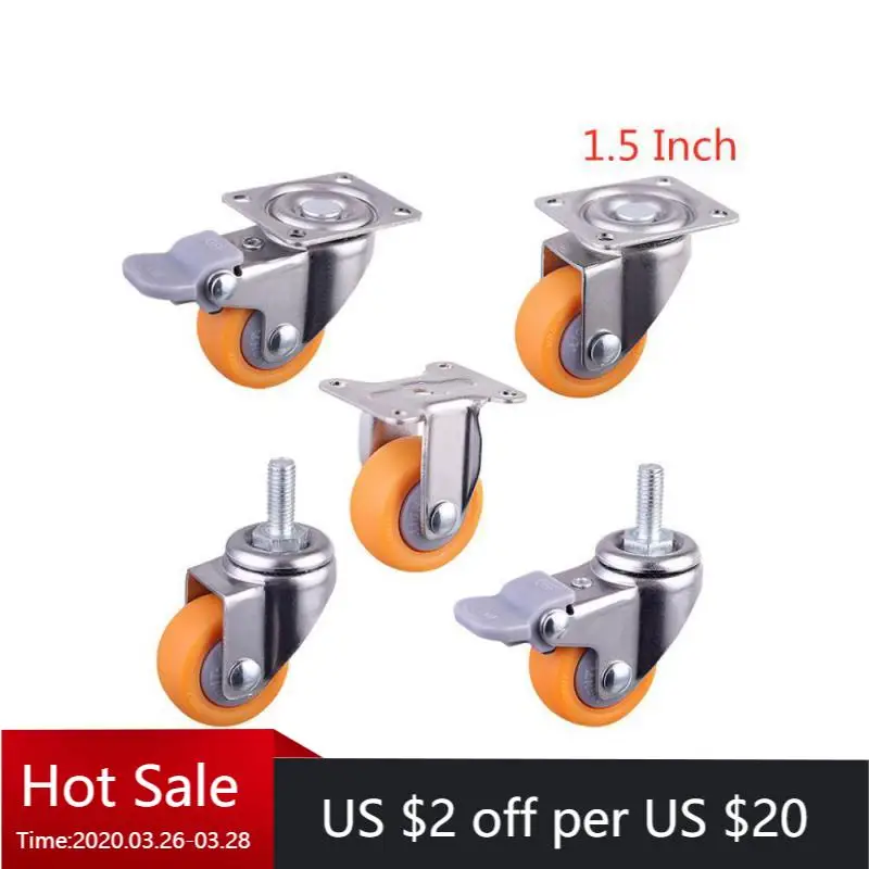 4 Packs 1.5 Inch Screw Caster Orange PP Furniture Mute Display Cabinet Wheel
4 Packs 1.5 Inch Screw Caster Orange PP Furniture Mute Display Cabinet Wheel