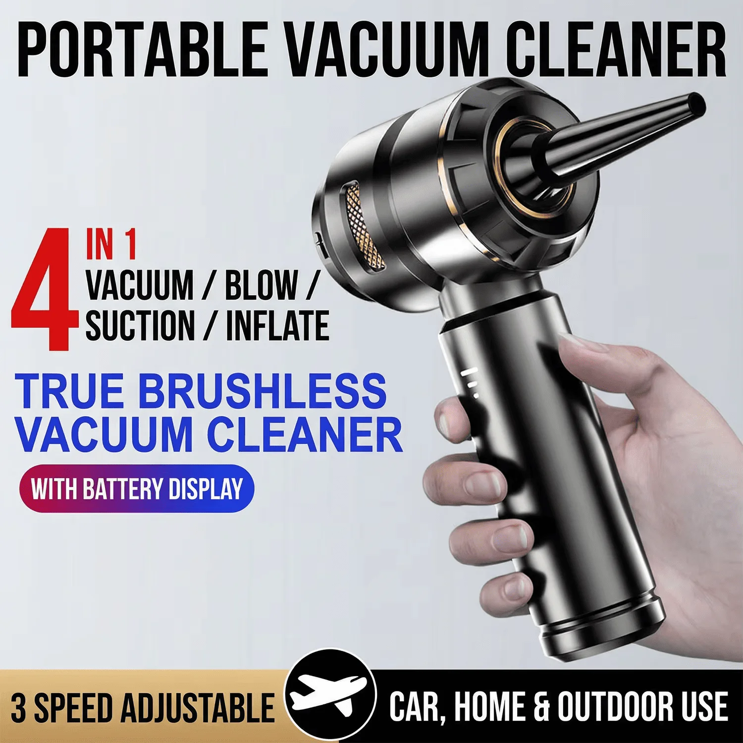 Mini Car Vacuum Cleaner Strong Scution Cordless 16000PA Powerful Wireless Car Cleaner HandHeld Portable Vacuum Cleaner for Car
Mini Car Vacuum Cleaner Strong Scution Cordless 16000PA Powerful Wireless Car Cleaner HandHeld Portable Vacuum Cleaner for Car