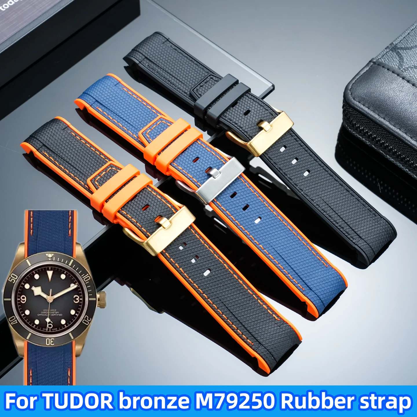 Ремешок для часов из мягкой резины 23 мм для Tudor Black Bay 43 мм, модель M79250BA M79250BM, спортивный силиконовый браслет, запчасти для ремешков.
Ремешок для часов из мягкой резины 23 мм для Tudor Black Bay 43 мм, модель M79250BA M79250BM, спортивный силиконовый браслет, запчасти для ремешков.