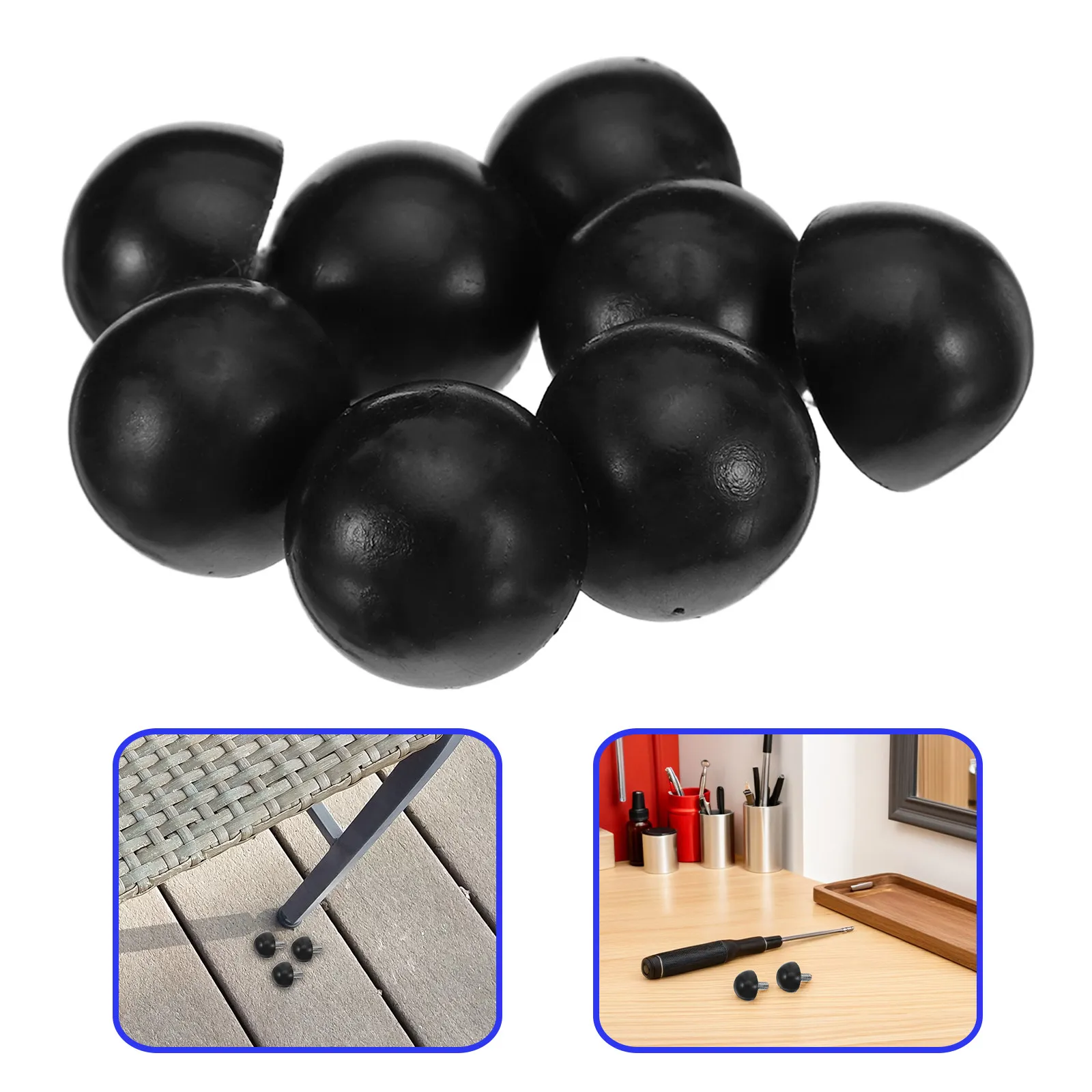 48Pcs Adjustable Threaded Furniture Leveling Feet M8x15mm Hemispherical Cabinet Desk Chair Leg Levelers for Office Bedroom
48Pcs Adjustable Threaded Furniture Leveling Feet M8x15mm Hemispherical Cabinet Desk Chair Leg Levelers for Office Bedroom