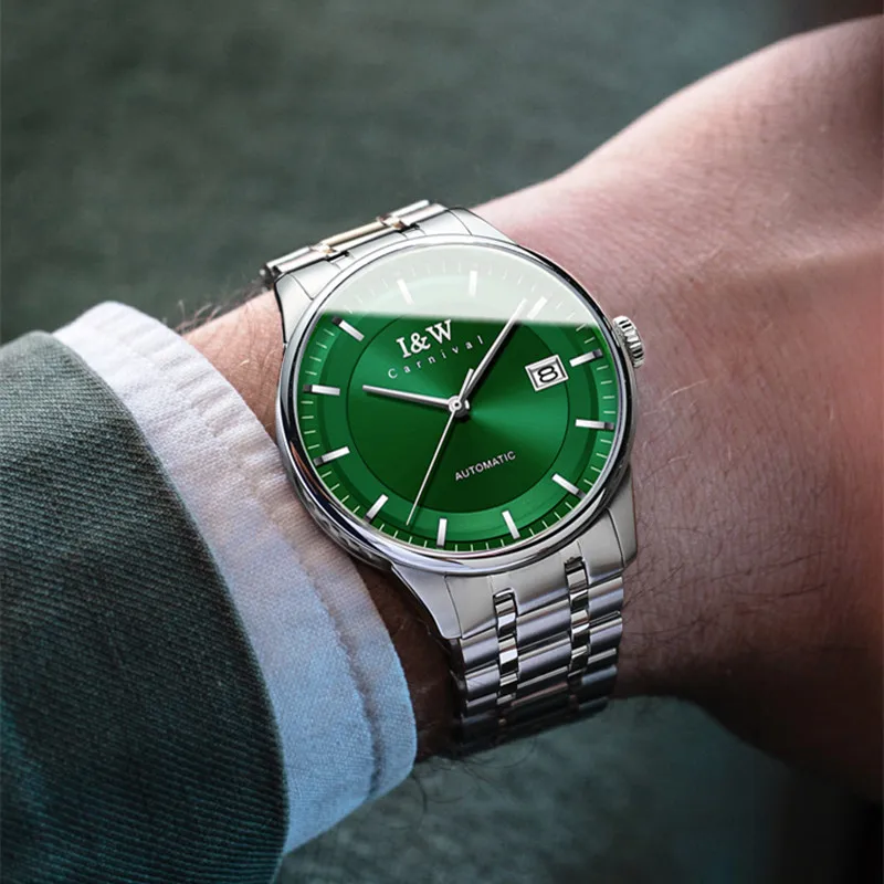 CARNIVAL Brand Mechanical Watches Mens Luxury Sapphire MIYOTA Movement Automatic Wristwatches Waterproof for Men Reloj Hombre
CARNIVAL Brand Mechanical Watches Mens Luxury Sapphire MIYOTA Movement Automatic Wristwatches Waterproof for Men Reloj Hombre