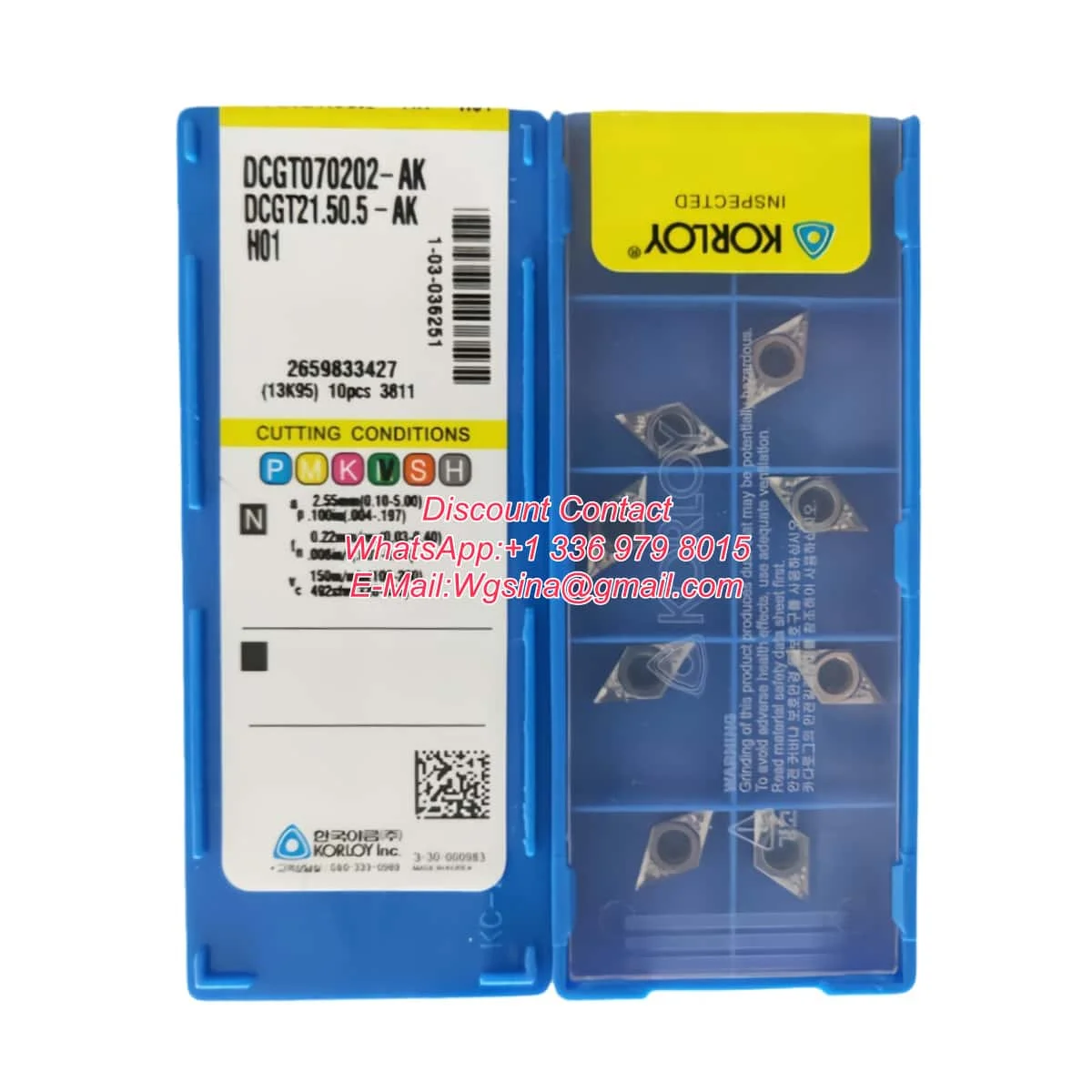 KORLOY Original DCGT07 DCGT070202 DCGT11 DCGT11T302 DCGT11T304 DCGT070208 -AK H01 Turning Tool DCGT Insert Quality
KORLOY Original DCGT07 DCGT070202 DCGT11 DCGT11T302 DCGT11T304 DCGT070208 -AK H01 Turning Tool DCGT Insert Quality