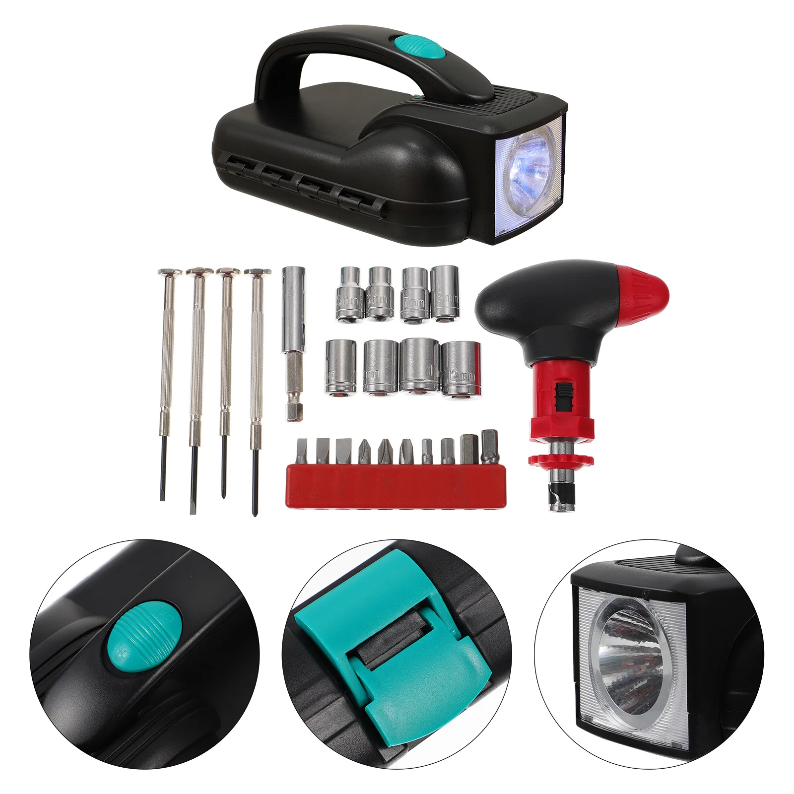 1Set Outdoor Flashlight Kit Black Professional Waterproof Working Tool Practical Emergency Camping Torch Powered
1Set Outdoor Flashlight Kit Black Professional Waterproof Working Tool Practical Emergency Camping Torch Powered
