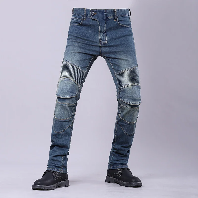 New Four Seasons Motorcycle Slim Fit Elastic Cycling Pants Motorcycle Jeans Retro Fashion Jeans Racing Off Road Anti Drop Pants
New Four Seasons Motorcycle Slim Fit Elastic Cycling Pants Motorcycle Jeans Retro Fashion Jeans Racing Off Road Anti Drop Pants