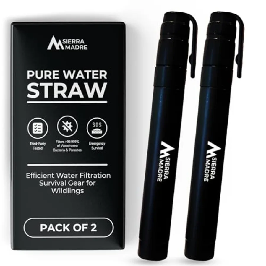 Pure Water Straw 64 Gallon Water Filter Purification for Backing Camping Hiking Travel - Perfect for Preparedness Survival Gear
Pure Water Straw 64 Gallon Water Filter Purification for Backing Camping Hiking Travel - Perfect for Preparedness Survival Gear