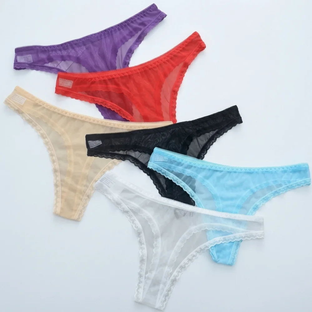 Women Sexy Transparent Lace Thong Panties See Through Mesh Seamless Low Rise T Pants Underwear Exotic Lingerie Briefs New
Women Sexy Transparent Lace Thong Panties See Through Mesh Seamless Low Rise T Pants Underwear Exotic Lingerie Briefs New