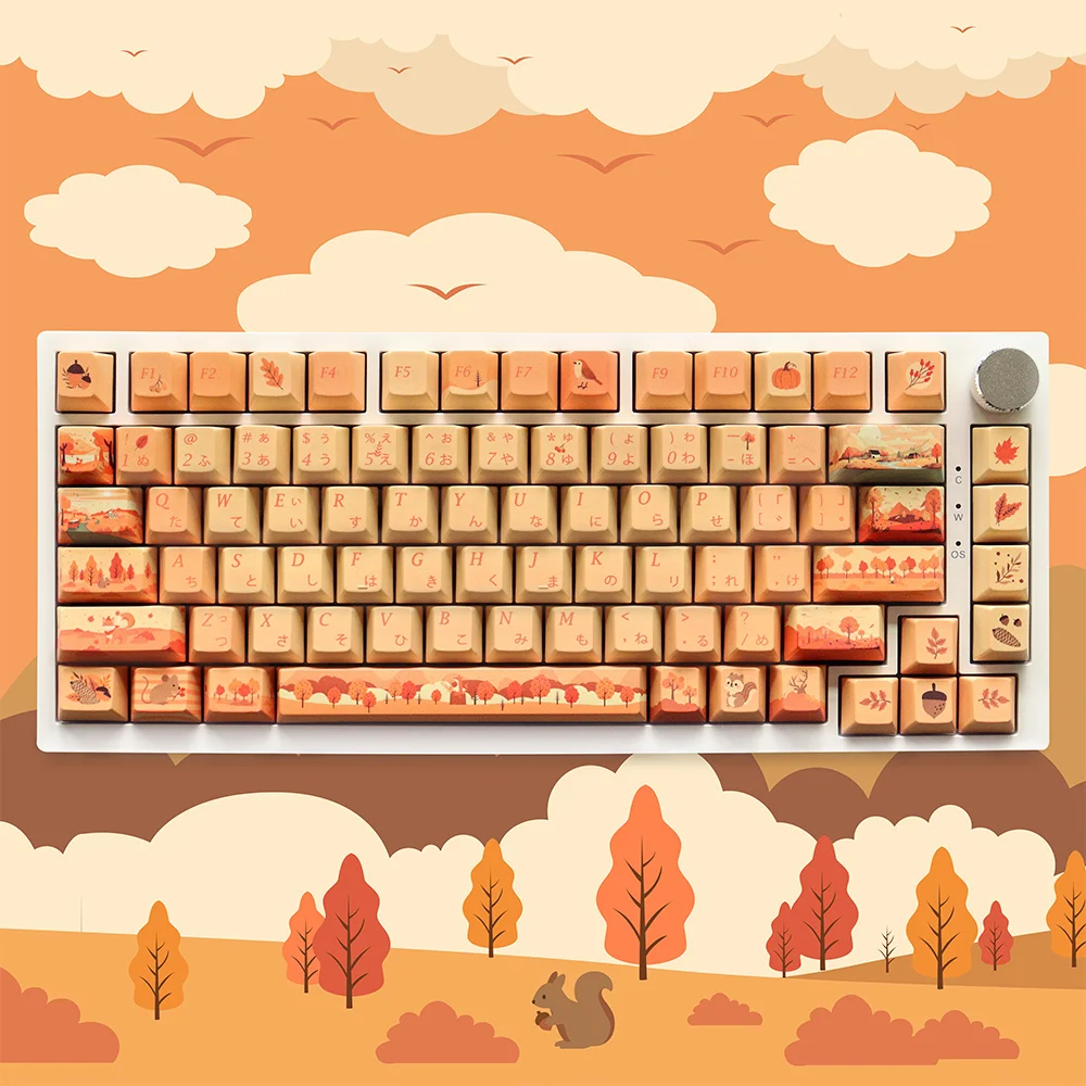 Customized Design Autumn Story Sublimation Keycaps Gather Autumn's Warmth at Your Fingertips PBT Cherry Profile Keycaps
Customized Design Autumn Story Sublimation Keycaps Gather Autumn's Warmth at Your Fingertips PBT Cherry Profile Keycaps