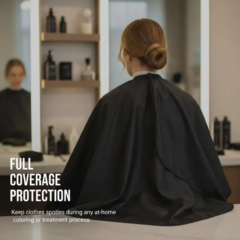1PC Waterproof Hair Cutting Cape Salon Barber Coloring Dye Perm Gown Cloth 51cm Adjustable Hook Loop For Home Beauty Stylist
1PC Waterproof Hair Cutting Cape Salon Barber Coloring Dye Perm Gown Cloth 51cm Adjustable Hook Loop For Home Beauty Stylist