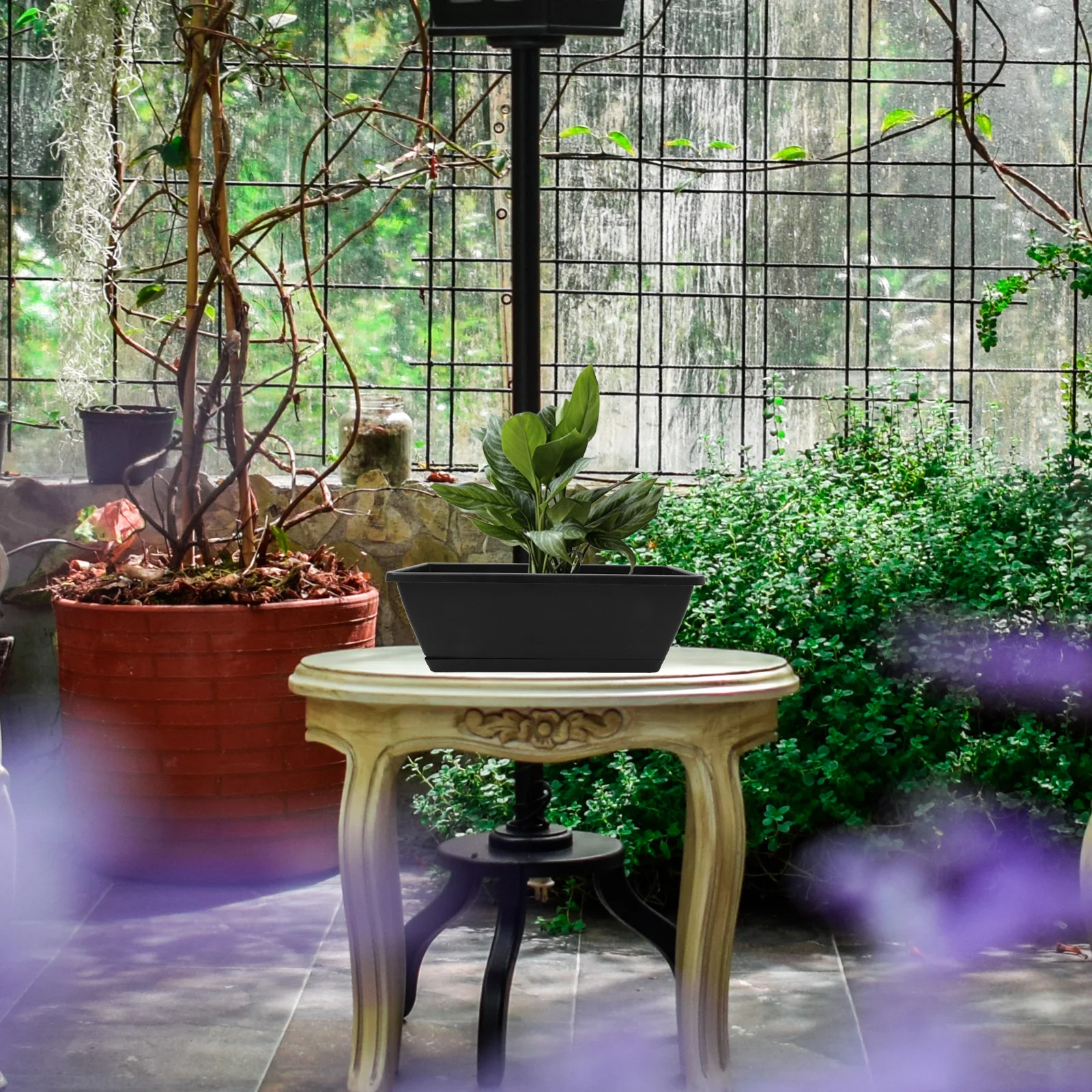 4 set Window Box Planter Vegetable Flower Planting Pot Rectangular Resin Container For Indoor Outdoor Garden Succulent Herb
4 set Window Box Planter Vegetable Flower Planting Pot Rectangular Resin Container For Indoor Outdoor Garden Succulent Herb