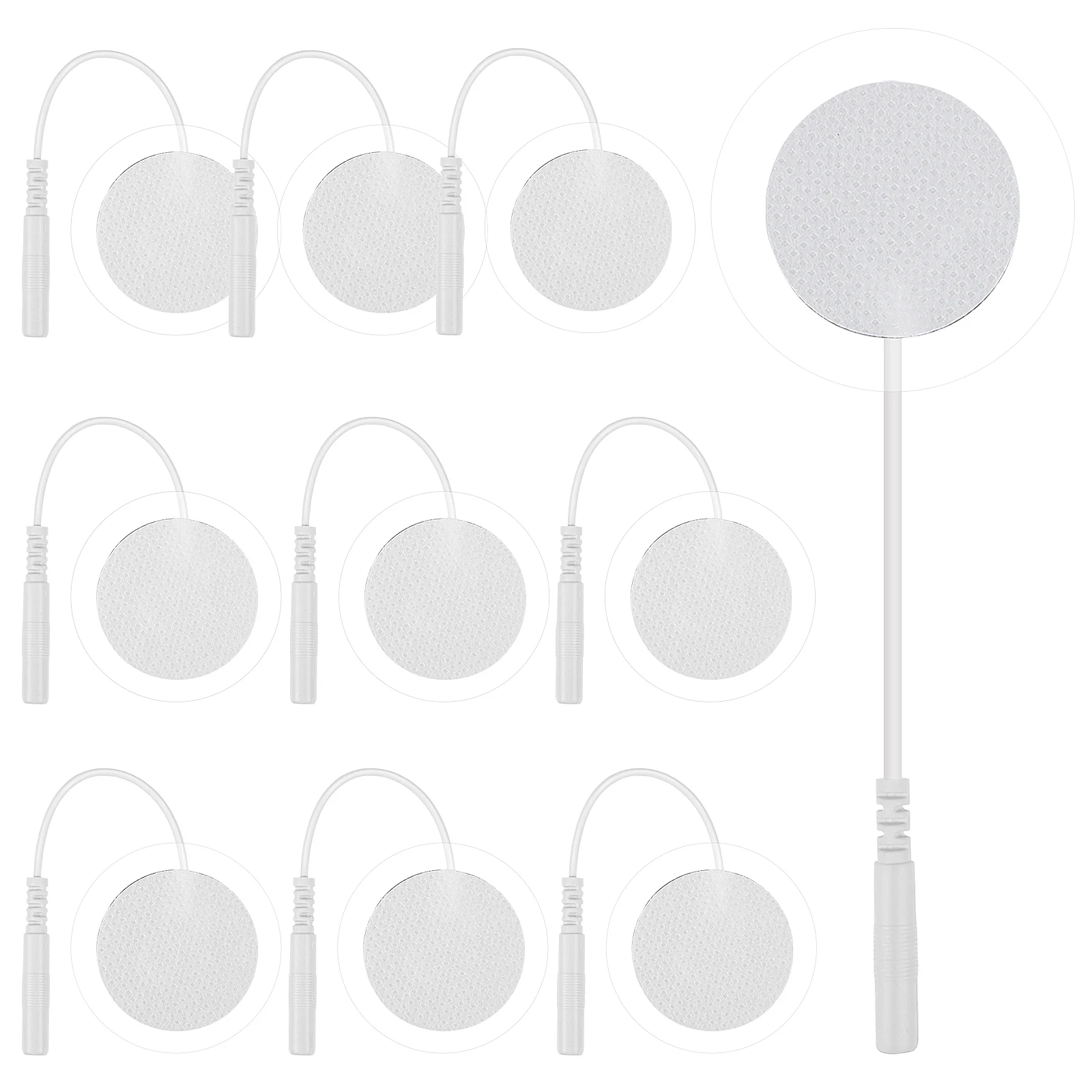 10 Pcs Electrode Pads Self Adhesive Round 3CM Massage Accessories Body Massaging Non Residue Conductive Treatment Silicone Pad
10 Pcs Electrode Pads Self Adhesive Round 3CM Massage Accessories Body Massaging Non Residue Conductive Treatment Silicone Pad