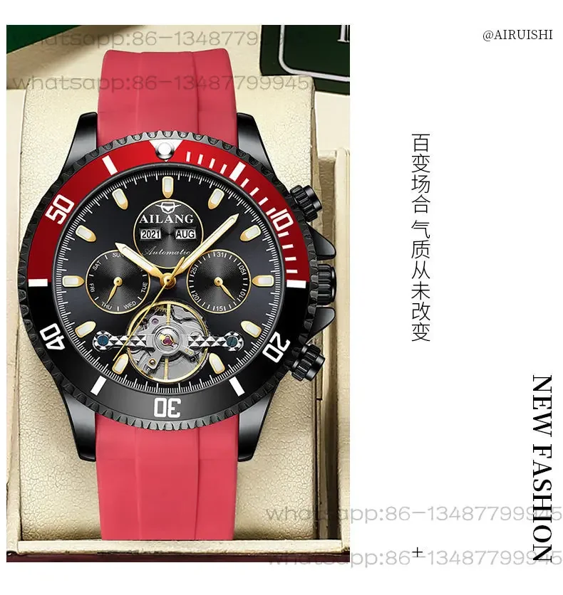 Swiss Men's Multi-functional Tourbillon Black and Green Water Ghost Automatic Mechanical Watch Waterproof Luminous
Swiss Men's Multi-functional Tourbillon Black and Green Water Ghost Automatic Mechanical Watch Waterproof Luminous