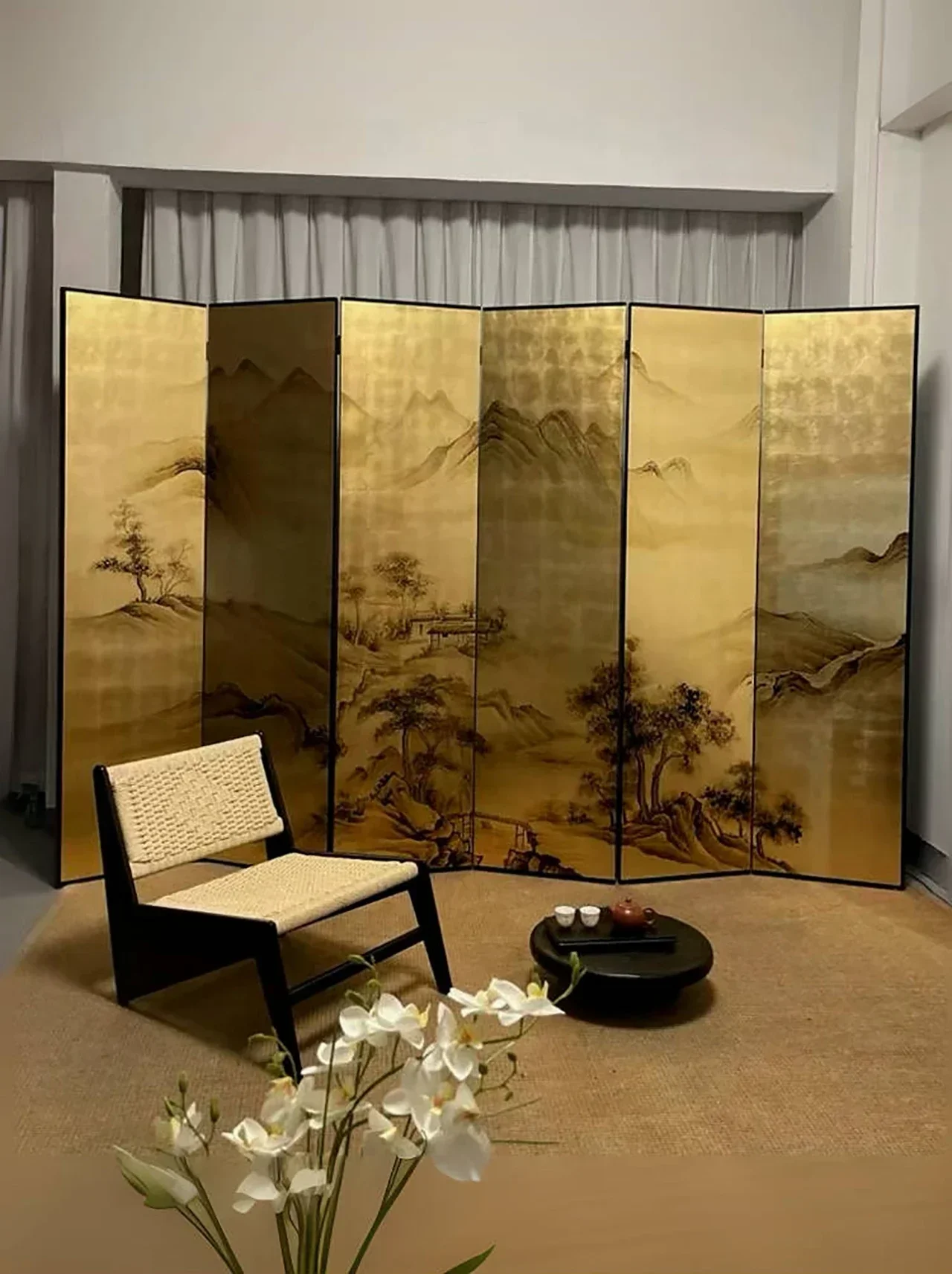 A Hand-Painted Landscape Painting Painting Screen Living Room Office Partition Mobile Photography Props Chinese Screen
A Hand-Painted Landscape Painting Painting Screen Living Room Office Partition Mobile Photography Props Chinese Screen