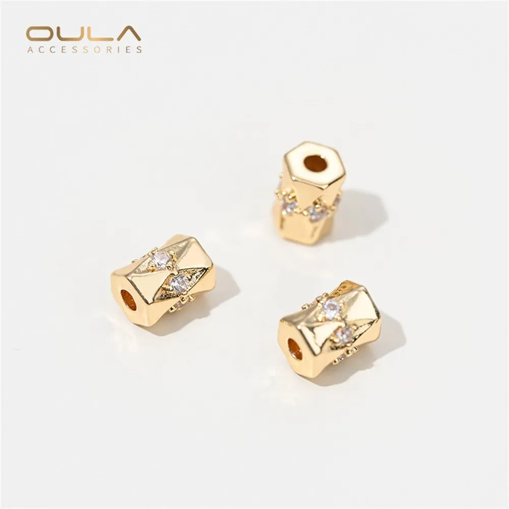 1PCS 14K Gold-plated, Zircon with Large Holes, Lulutong Pendant, Diy Beaded Bracelet, Necklace and Accessory
1PCS 14K Gold-plated, Zircon with Large Holes, Lulutong Pendant, Diy Beaded Bracelet, Necklace and Accessory