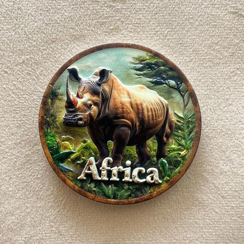 African Creative Travel Commemorative Gift 3D Rhino Hand-Painted Decoration Magnetic Fridge Magnet
African Creative Travel Commemorative Gift 3D Rhino Hand-Painted Decoration Magnetic Fridge Magnet