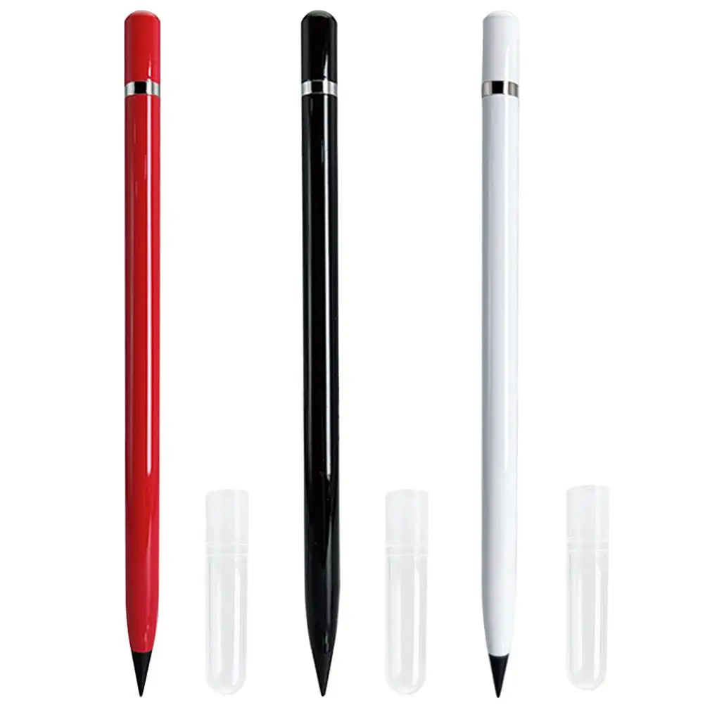 3 Pcs Eternal Pencils Non Sharpening Infinity Metal Pens Black White Red Colors Kids Students Everyday Use Writing Drawing Tools
3 Pcs Eternal Pencils Non Sharpening Infinity Metal Pens Black White Red Colors Kids Students Everyday Use Writing Drawing Tools