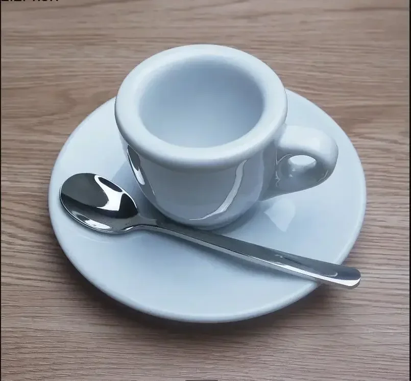 Espresso Cup Thickened Ceramic Cups White Coffee Cup with Spoon and Saucer Office Afternoon Tea Cups Milk Mug Tea Mug Drinkware
Espresso Cup Thickened Ceramic Cups White Coffee Cup with Spoon and Saucer Office Afternoon Tea Cups Milk Mug Tea Mug Drinkware