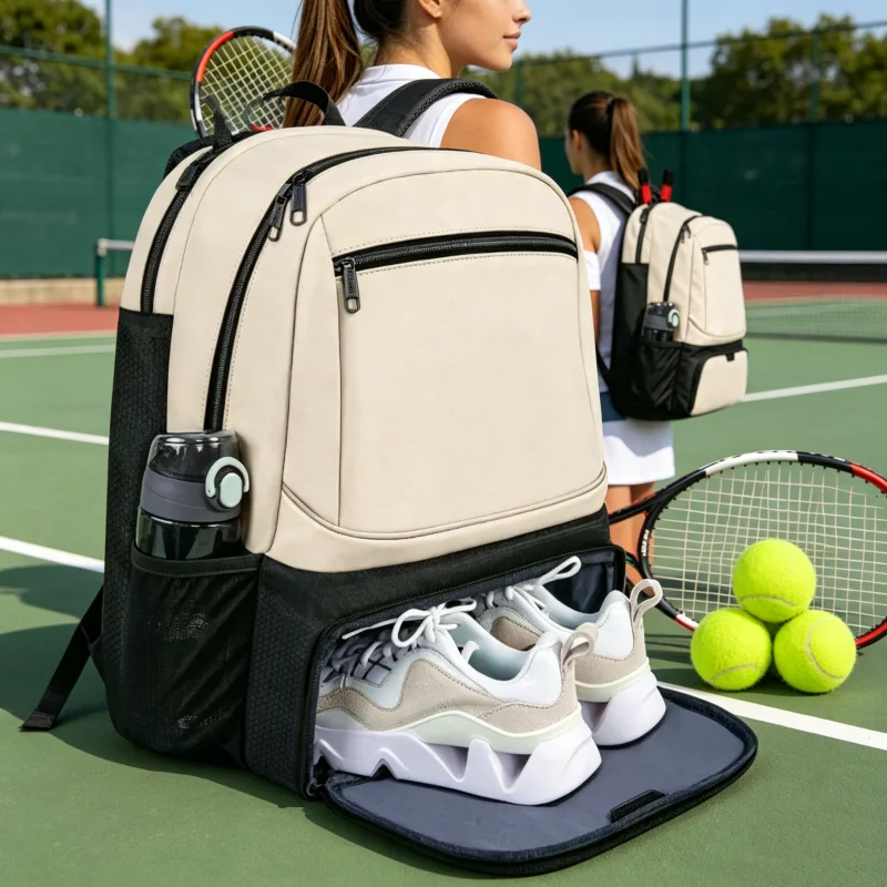 Tennis Backpack Large Capacity Sports Racket Pack Holds 1-2 Tennis Rackets Women Men Outdoor Badminton Bag With Shoe Compartment
Tennis Backpack Large Capacity Sports Racket Pack Holds 1-2 Tennis Rackets Women Men Outdoor Badminton Bag With Shoe Compartment