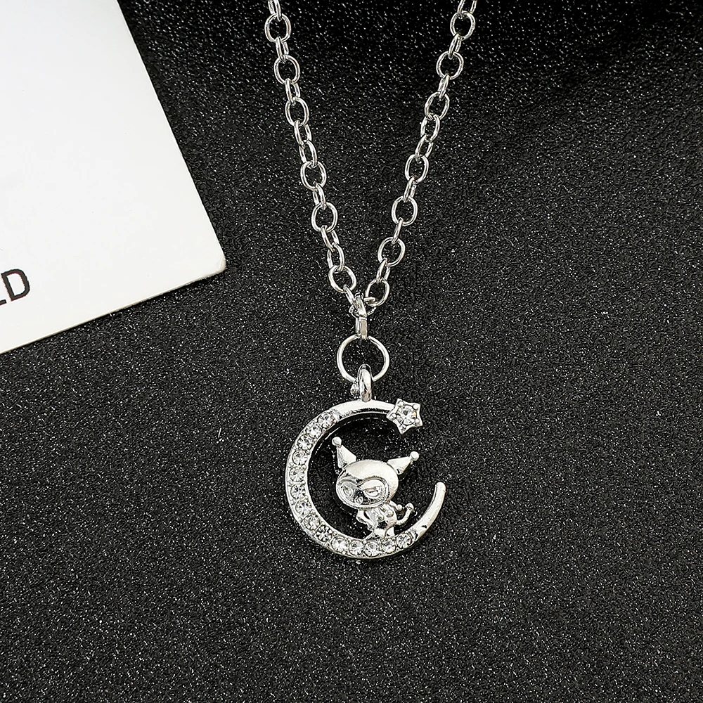 Fashion Kuromi Moon Style Pendant Necklace Simple Personalized Cute Accessory Festival Jewelry for Girls
Fashion Kuromi Moon Style Pendant Necklace Simple Personalized Cute Accessory Festival Jewelry for Girls
