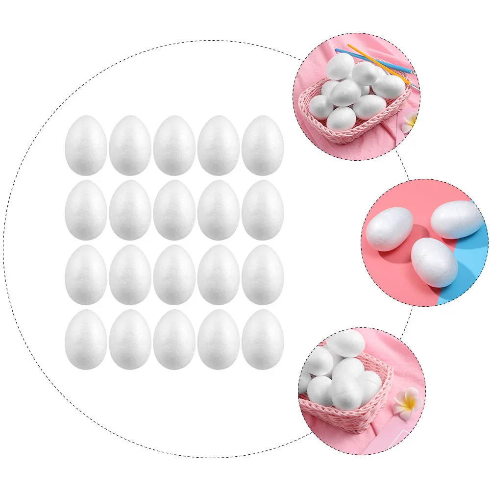 30 Pcs White Embryo Foam Eggs Easter Craft Balls Festival Painting Decorative DIY Clay Gathering Foams
30 Pcs White Embryo Foam Eggs Easter Craft Balls Festival Painting Decorative DIY Clay Gathering Foams