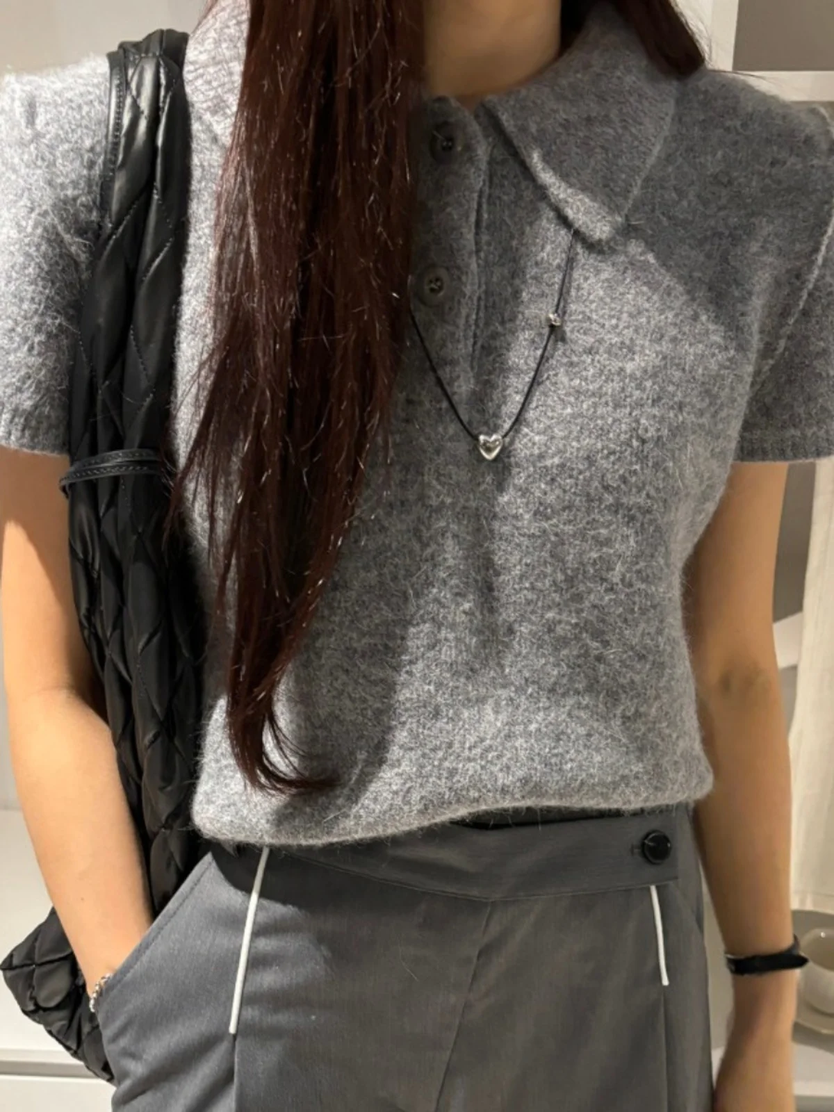 ay Knitted Sweater Women's Chic Early Spring New Sle Personali Turn-down Collar Bubble ort Sve Faionable Top
ay Knitted Sweater Women's Chic Early Spring New Sle Personali Turn-down Collar Bubble ort Sve Faionable Top