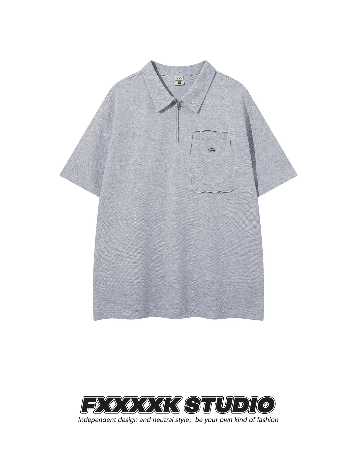 Мужская повседневная рубашка свободного кроя FXK Original Design с коротким рукавом, отложным воротником на молнии, в модном американском стиле
Мужская повседневная рубашка свободного кроя FXK Original Design с коротким рукавом, отложным воротником на молнии, в модном американском стиле