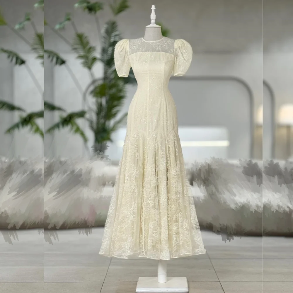 Customized Lace Pleat O-Neck A-line Midi Dresses Bespoke Occasion High Quality Homecoming Woman Elegant Party Wedding
Customized Lace Pleat O-Neck A-line Midi Dresses Bespoke Occasion High Quality Homecoming Woman Elegant Party Wedding