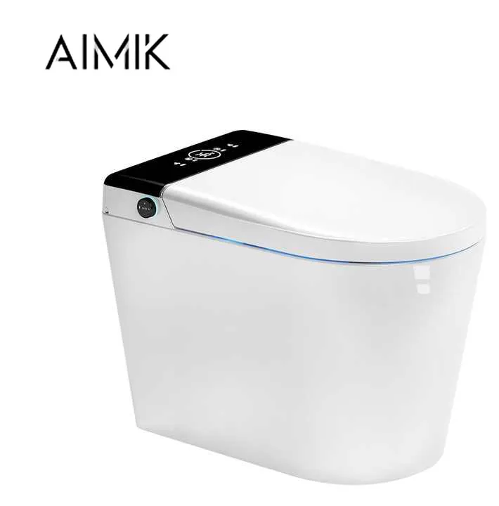 Auto Sensor Flush Smart Toilet One-Piece Intelligent WC Bidet Commode Bowl Floor Mounted with Remote Control and Seat Heating
Auto Sensor Flush Smart Toilet One-Piece Intelligent WC Bidet Commode Bowl Floor Mounted with Remote Control and Seat Heating