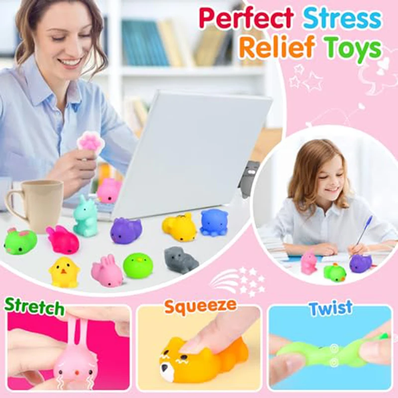 50PCS Assorted Mini Mochi Squishies Kawaii Cartoon Animal Squeeze Toys Soft Non-Rebound Stress Relief Sensory Fidget Toy Kids Birthday Party Favor Bulk Gift
50PCS Assorted Mini Mochi Squishies Kawaii Cartoon Animal Squeeze Toys Soft Non-Rebound Stress Relief Sensory Fidget Toy Kids Birthday Party Favor Bulk Gift