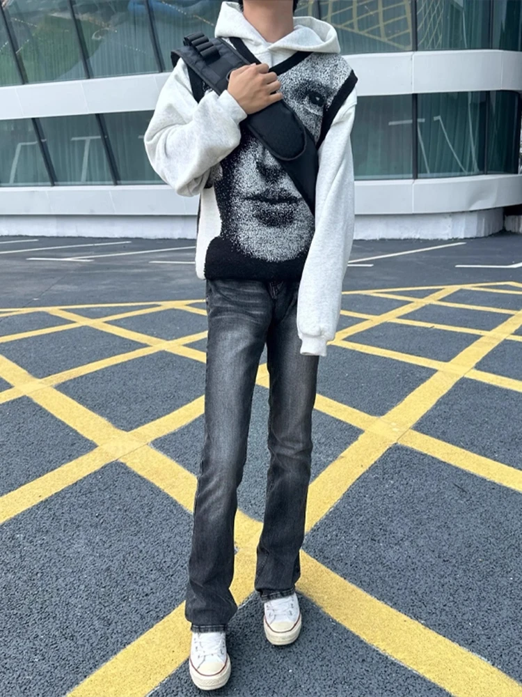 Jixuan Men's High Street American Vibe Waed Bla Lightning Pattern Jeans Straight Leg Slimming Jeans Youth Faion
Jixuan Men's High Street American Vibe Waed Bla Lightning Pattern Jeans Straight Leg Slimming Jeans Youth Faion