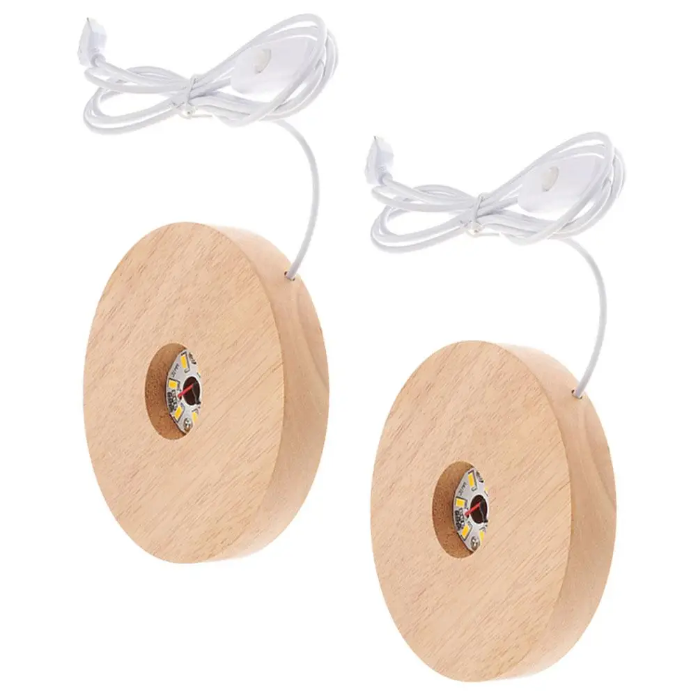 2pcs Night Light Base 12cm Wood Sphere Holder LED Display Stand for Crystal Glass Warm Light USB Charging
2pcs Night Light Base 12cm Wood Sphere Holder LED Display Stand for Crystal Glass Warm Light USB Charging