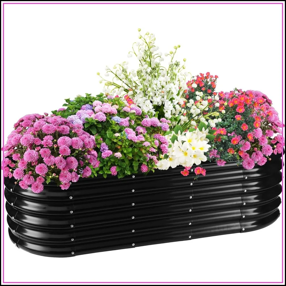 17" Tall Oval Metal Raised Garden Bed - 5ft x 2ft, Durable Planter for Vegetables Flowers
17" Tall Oval Metal Raised Garden Bed - 5ft x 2ft, Durable Planter for Vegetables Flowers