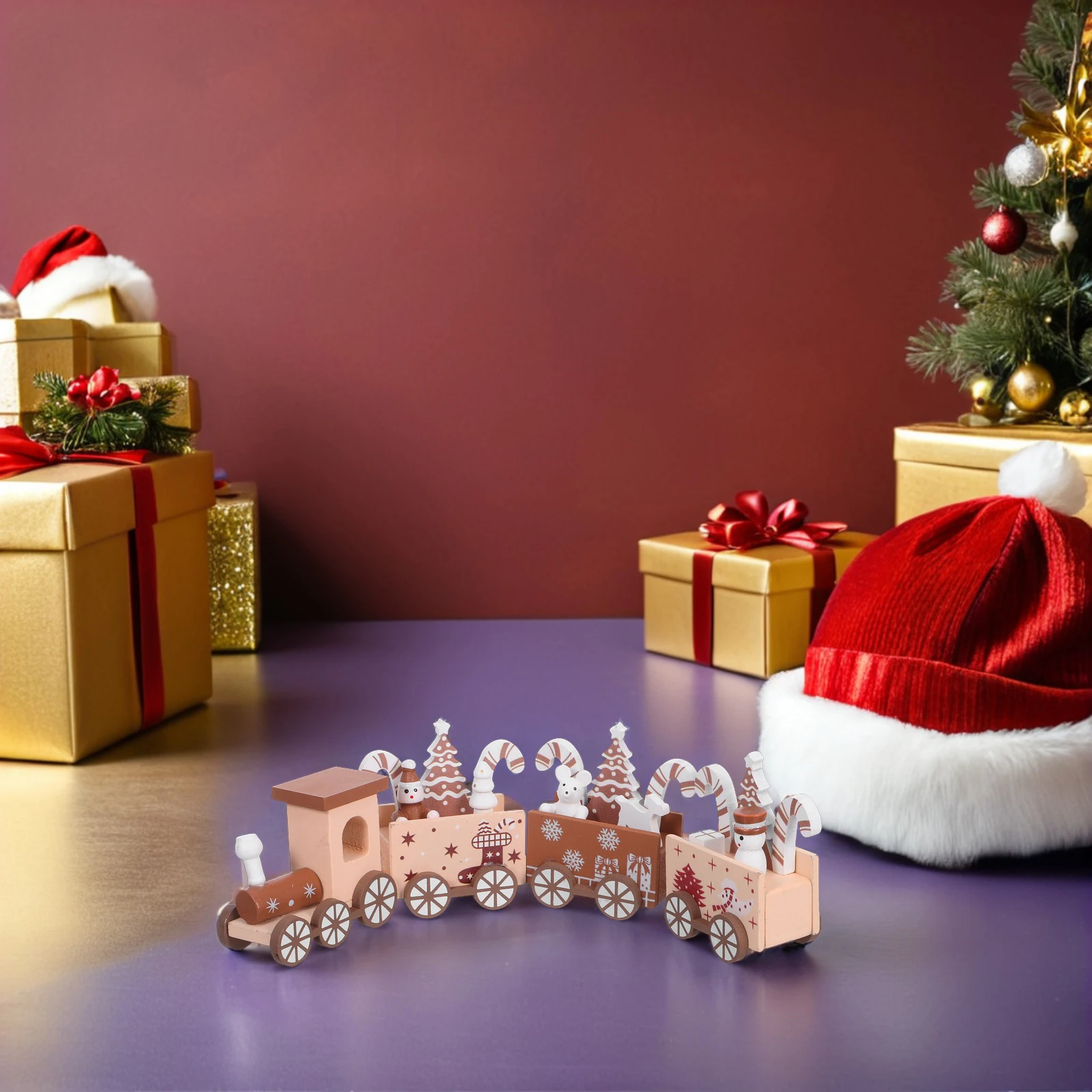 1Set Festive Miniature Christmas Train in Wood Finish Featuring Detailed Snowman Scene Perfect Table Ornaments for Kitchen
1Set Festive Miniature Christmas Train in Wood Finish Featuring Detailed Snowman Scene Perfect Table Ornaments for Kitchen