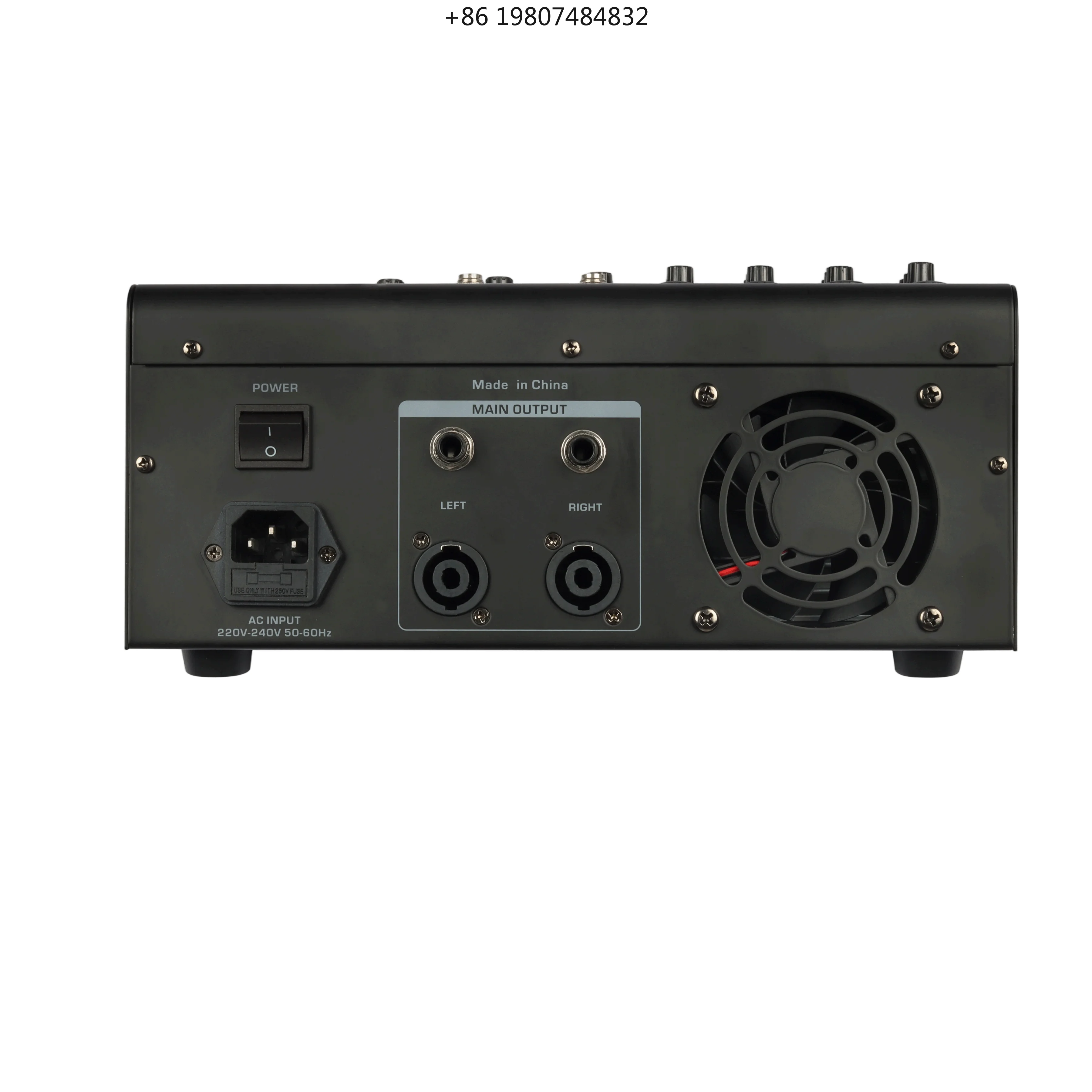 48V Phantom Power For Stage Professional Audio Console Mixer 6 Channel 256 DSP Effect USB Bluetooth
48V Phantom Power For Stage Professional Audio Console Mixer 6 Channel 256 DSP Effect USB Bluetooth