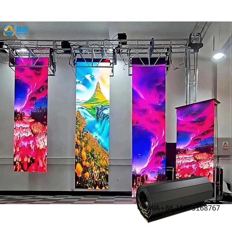 Indoor Ultra Thin Portable Folding Flexible Roll LED Video Wall Floor Screen Rolling Gate High Brightness Shopping Mall Elevator
Indoor Ultra Thin Portable Folding Flexible Roll LED Video Wall Floor Screen Rolling Gate High Brightness Shopping Mall Elevator