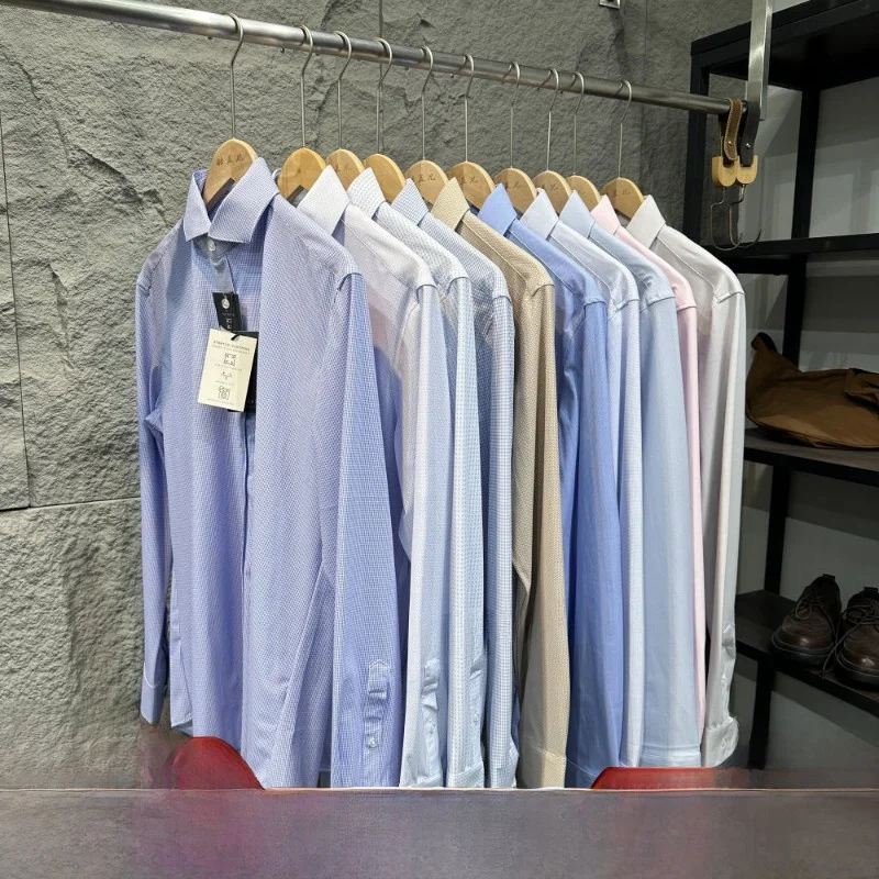 American Style Men's Long Sleeve Shirt Anti-Wrinkle Elastic Breathable Casual Standard Fit Nylon Polyester Blend Spring Shirt
American Style Men's Long Sleeve Shirt Anti-Wrinkle Elastic Breathable Casual Standard Fit Nylon Polyester Blend Spring Shirt