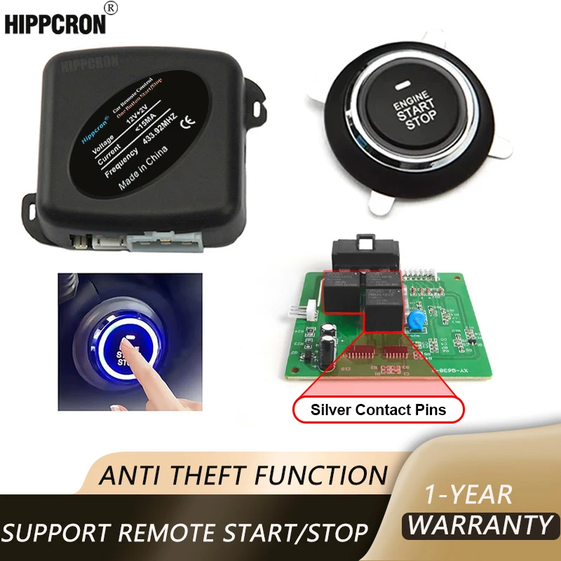 Hippcron Car Remote Engine Starters Button Door Lock Keyless Entry System Central Locking Alarm System Kit car accessories
Hippcron Car Remote Engine Starters Button Door Lock Keyless Entry System Central Locking Alarm System Kit car accessories