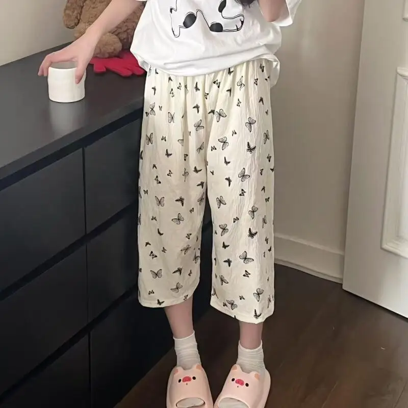 7 points pants cartoon pajama pants summer short student loose casual home pants simple and can be worn outside single pants
7 points pants cartoon pajama pants summer short student loose casual home pants simple and can be worn outside single pants