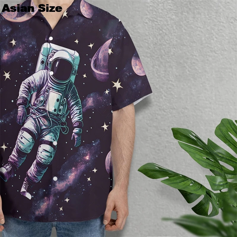 Astronaut Space Pattern Hawaiian Shirts For Men Clothes Planet 3D Printed Blouse Summer Harajuku Aloha Shirts Short Sleeves Tops
Astronaut Space Pattern Hawaiian Shirts For Men Clothes Planet 3D Printed Blouse Summer Harajuku Aloha Shirts Short Sleeves Tops