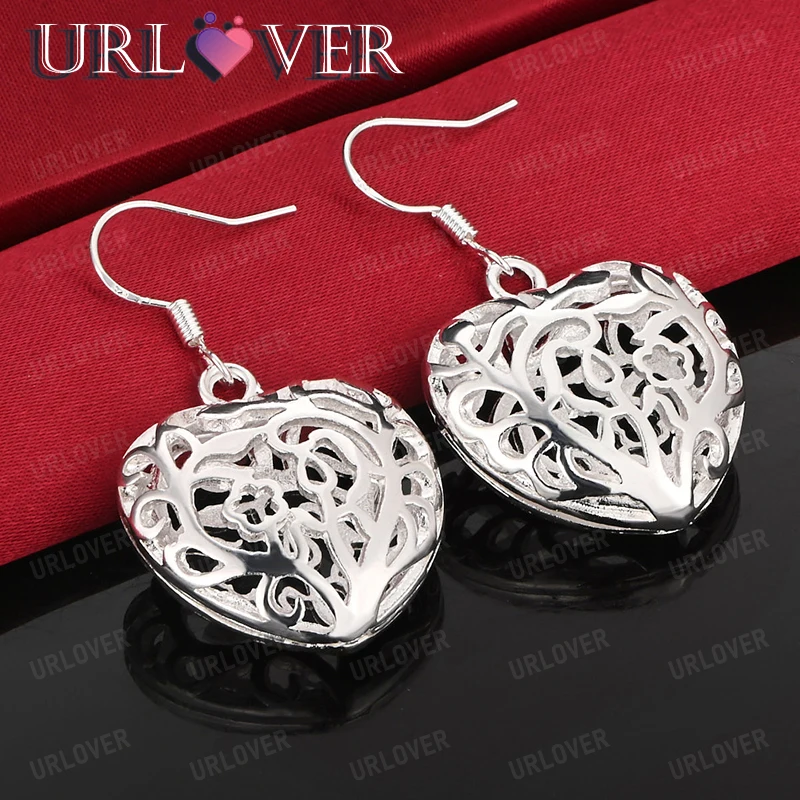 Female Pretty 925 Sterling Silver Heart Drop Earring Sweet Jewelry Fashion Accessories Women Wedding Party Birthday Gifts
Female Pretty 925 Sterling Silver Heart Drop Earring Sweet Jewelry Fashion Accessories Women Wedding Party Birthday Gifts