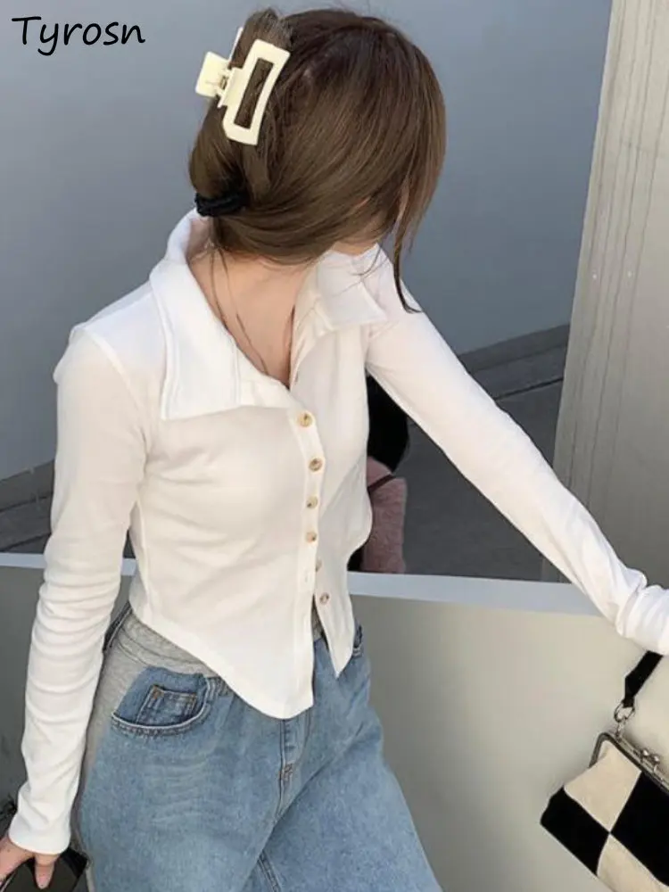 Shirts Women Autumn Design Leisure Solid Simple All-match Slim Turn-down Collar Fashion Korean Style Daily Elegant Female Mature
Shirts Women Autumn Design Leisure Solid Simple All-match Slim Turn-down Collar Fashion Korean Style Daily Elegant Female Mature