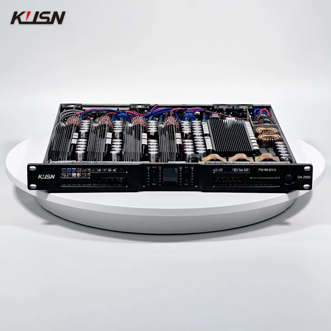 2000W x4 8 Ohm CLASS D 1U Professional Digital Amplifier Customizable Panel Logo High Large Performance Power Stereo Amplifier
2000W x4 8 Ohm CLASS D 1U Professional Digital Amplifier Customizable Panel Logo High Large Performance Power Stereo Amplifier