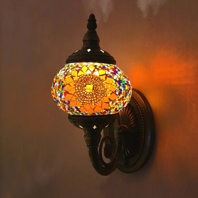 National Style Wall Lamp Retro nostalgic romantic handmade TV wall balcony corridor KTV cafe wall lamp
National Style Wall Lamp Retro nostalgic romantic handmade TV wall balcony corridor KTV cafe wall lamp