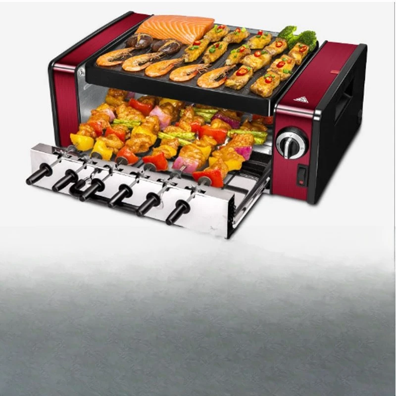 Electric barbecue oven, automatic rotating meat skewer machine, household smokeless electric barbecue pan, non-stick barbecu
Electric barbecue oven, automatic rotating meat skewer machine, household smokeless electric barbecue pan, non-stick barbecu