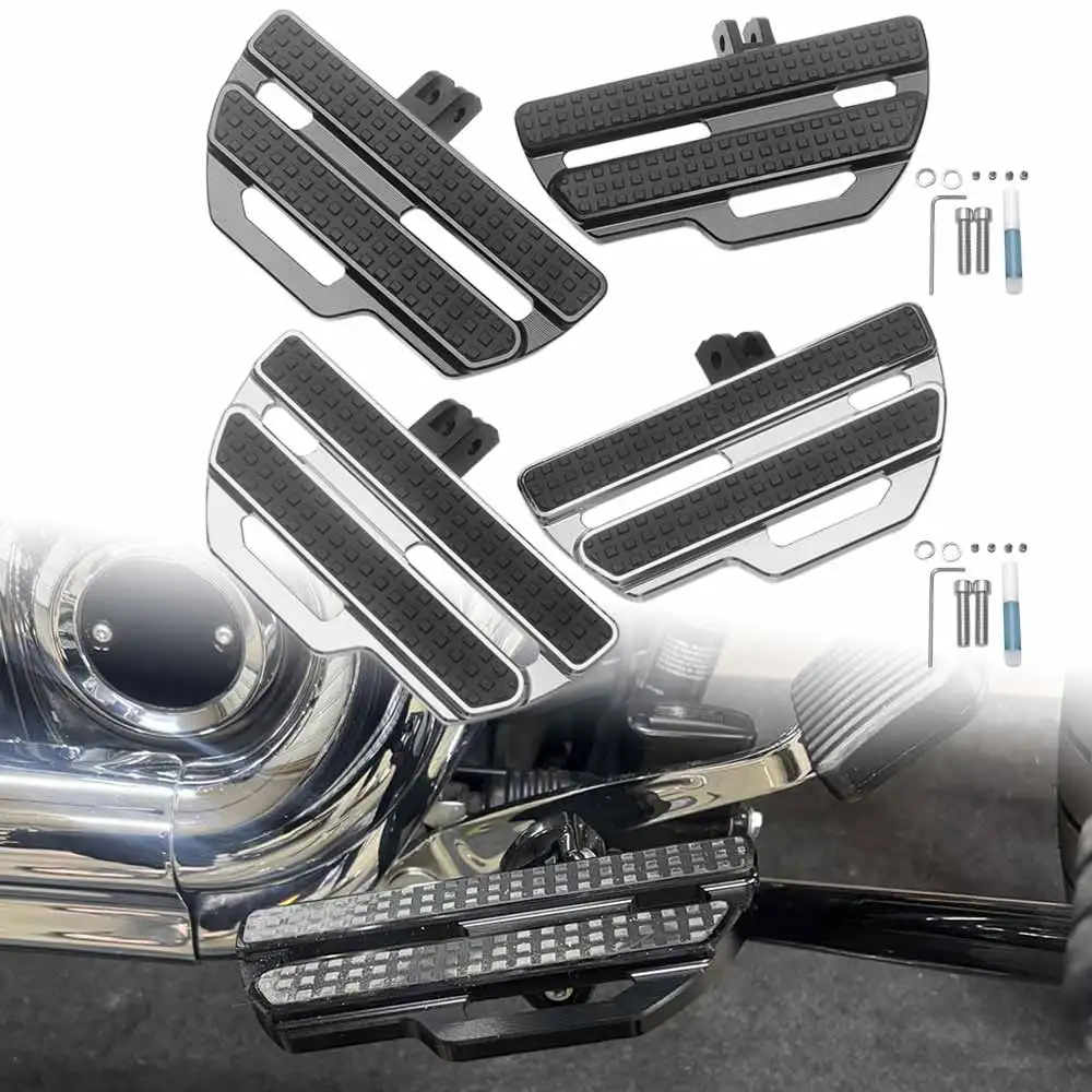 Black/Chrome Motorcycle Driver Front Footboards Fit For Harley Davidson Softail 2018-up Sportster S RH1250S 2021-2024 Models
Black/Chrome Motorcycle Driver Front Footboards Fit For Harley Davidson Softail 2018-up Sportster S RH1250S 2021-2024 Models