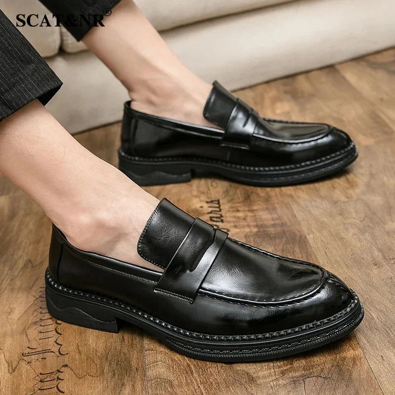 Luxury brand business casual shoes thick bottom shoes loafers slip on high quality wedding pointed toe soft sole dress shoes
Luxury brand business casual shoes thick bottom shoes loafers slip on high quality wedding pointed toe soft sole dress shoes