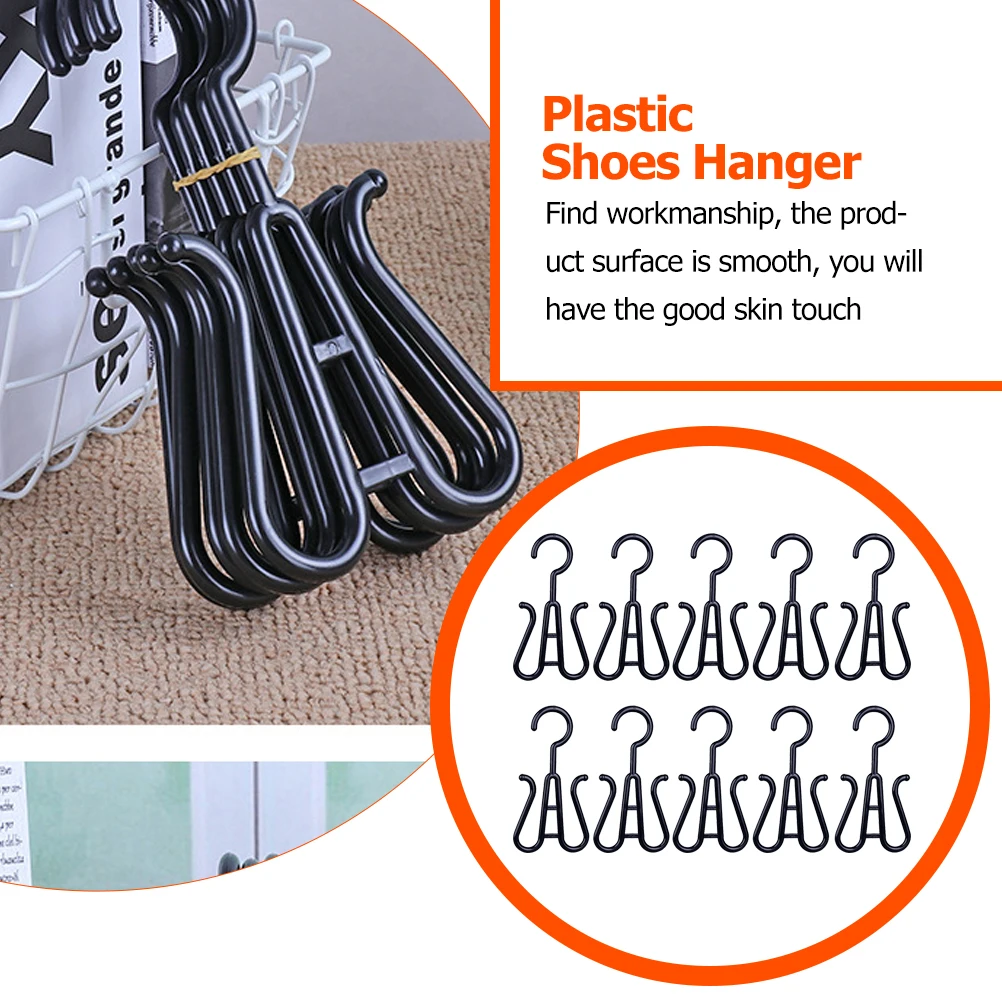 10 Pcs Sneaker Hook Storage Rack Slippers Organizer Coat Hanger Double Hooks Shoe Black Hanging
10 Pcs Sneaker Hook Storage Rack Slippers Organizer Coat Hanger Double Hooks Shoe Black Hanging