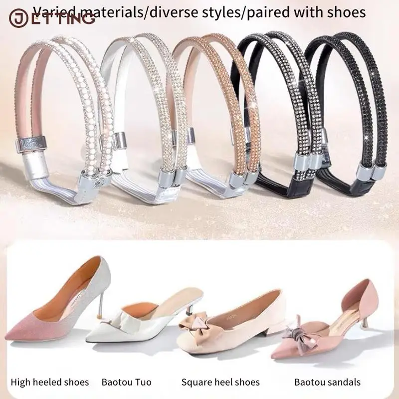 Laces Ankle Holding Loose Anti-skid Bundle Tie Straps Band Women Rhinestone Shoelaces Free Triangle Bundle High Heels Shoe Belt
Laces Ankle Holding Loose Anti-skid Bundle Tie Straps Band Women Rhinestone Shoelaces Free Triangle Bundle High Heels Shoe Belt