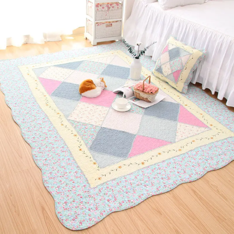 New Pastoral Style Cotton Floor Mat Home Bedroom Living Room Tatami Non-slip Carpet Baby Crawling Game Mat Comfort Bedside Mat
New Pastoral Style Cotton Floor Mat Home Bedroom Living Room Tatami Non-slip Carpet Baby Crawling Game Mat Comfort Bedside Mat
